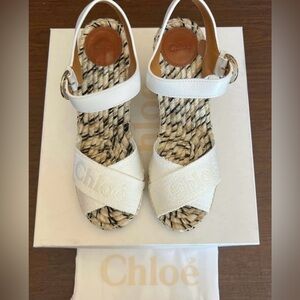 Chloé Piia Espadrille Wedge Sandals